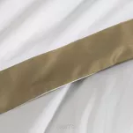 Pościel bawełniana 220x200 LAURA biała zdobiona ozdobną złotą kantą z kolekcji Nova Style - 6