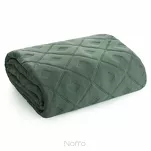 Narzuta 170x210 ALARA 6 zielona pikowana z mikrofibry wzór wyrazistych rombów - 4