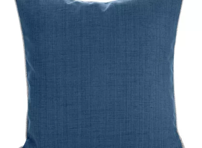 Poszewka jednokolorowa 45x45 GARDEN 3 granatowa na taras wodoodporna