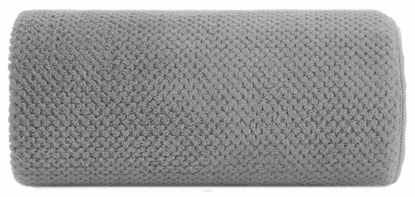 Ręcznik szybkoschnący 70x140 ZOE 1 srebrny z mikrofibry o ryżowej strukturze