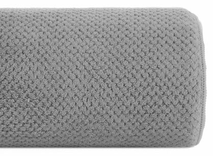 Ręcznik szybkoschnący 70x140 ZOE 1 srebrny z mikrofibry o ryżowej strukturze