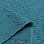 Dywanik bawełniany 50x70 JESSI turkusowy w pasy z delikatnym tłoczeniem - 4