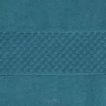 Dywanik bawełniany 50x70 JESSI turkusowy w pasy z delikatnym tłoczeniem - 3