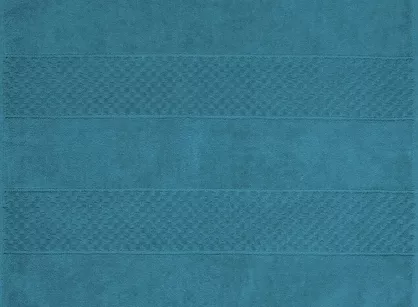 Dywanik bawełniany 50x70 JESSI turkusowy w pasy z delikatnym tłoczeniem