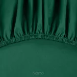 Prześcieradło z bawełny renforce z gumką 160x200 zielone BASIC - 2