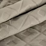 Narzuta 200x220 ALARA 6 ciemny beż pikowana z mikrofibry wzór wyrazistych rombów - 3