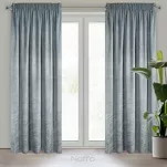 Zasłona na taśmie 140x270 RIVA welwetowa stalowa z nadrukiem imitującym marmur - 16