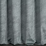 Zasłona na taśmie 140x270 RIVA welwetowa stalowa z nadrukiem imitującym marmur - 2