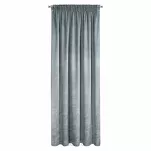 Zasłona na taśmie 140x270 RIVA welwetowa stalowa z nadrukiem imitującym marmur - 14