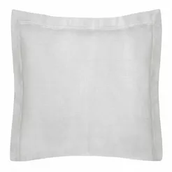 Poszewka bawełniana NOVAC srebrna 40x40 z 3 cm zakładką