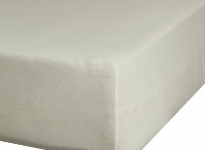 Prześcieradło z satyny bawełnianej z gumką NOVA 3 beż 1 100x200