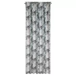 Zasłona na taśmie 140x270 LUCIA welwetowa kremowa niebieska z wzorem wyrazistych piwonii - 6