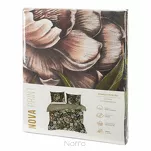 Pościel satynowa 220x200 NIKA 45 zielona z wyrazistym wzorem kwiatów z kolekcji Nova Print - 7