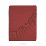 Prześcieradło z satyny bawełnianej z gumką NOVA 3 czerwone 140x200 - 3