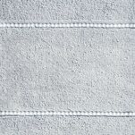 Ręcznik 70x140 MARI srebrny z welurową bordiurą w pasy 500 g/m2 - 2