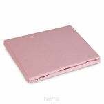 Prześcieradło z bawełny renforce z gumką 140x200 pudrowe BASIC - 5