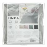 Koc bawełniany 200x220 LINDA szary o strukturze wafla - 6