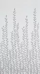 Zasłona na taśmie 140x270 GLORI biała z etaminy z delikatnymi stalowymi listkami - 9