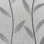 Zasłona na taśmie 140x270 GLORI biała z etaminy z delikatnymi stalowymi listkami - 2