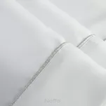 Obrus elegancki 145x400 MADELE biały zdobiony srebrną lamówką - 6