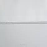 Obrus elegancki 145x400 MADELE biały zdobiony srebrną lamówką - 3