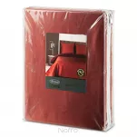 Pościel z makosatyny 140x200 LUNARA marsala bordowa z ozdobnym sznurem pasmanteryjnym - 7