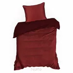 Pościel z makosatyny 140x200 LUNARA marsala bordowa z ozdobnym sznurem pasmanteryjnym - 5