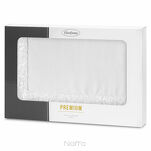 Obrus 140x180 JASPER biały wykończony wyrazistymi frędzlami z kolekcji Premium - 2