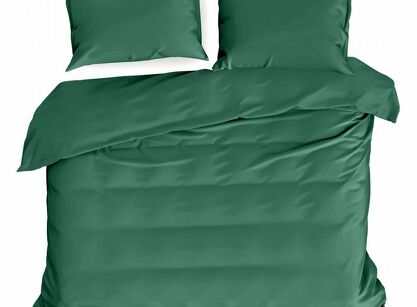 Pościel bawełniana 220x200 HARMONY zielona gładka