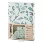 Pościel z mikrowłókna 160x200 CLARISSA biała z wzorem zielonych gałązek Design 91 - 2