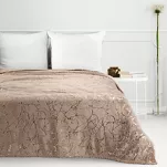 Koc 150x200 GLAMO beżowy ze złotym wzorem marmurkowym z kolekcji Design 91  - 7