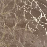 Koc 150x200 GLAMO beżowy ze złotym wzorem marmurkowym z kolekcji Design 91  - 2