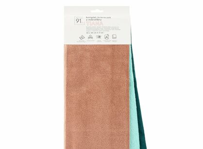 Komplet ściereczek 3x40x40 TIANA ciemna zieleń miętowe z mikrofibry Design 91