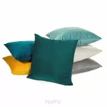 Poszewka welwetowa 45x45 MILO turkusowa strukturalna - 2