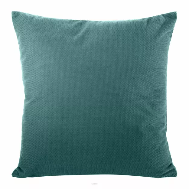 Poszewka welwetowa 45x45 MILO turkusowa strukturalna