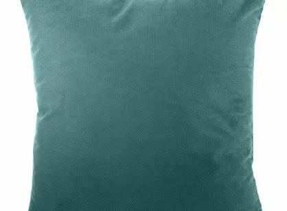 Poszewka welwetowa 45x45 MILO turkusowa strukturalna