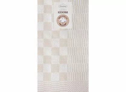 Komplet ścierek kuchennych 2x50x70 MAURO beżowe w kratkę z bawełny