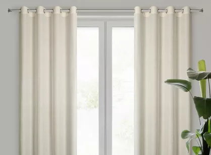 Zasłona na przelotkach 140x250 ETNA naturalna w stylu eko kreszowana