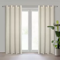 Zasłona na przelotkach 140x250 ETNA naturalna w stylu eko kreszowana