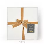 Obrus welwetowy 145x180 VELVET biały wykończony mankietem - 2