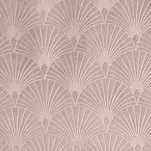 Zasłona na przelotkach 140x250 JULIA welwetowa pudrowa jednokolorowa z wytłaczanym wzorem w wachlarze - 2