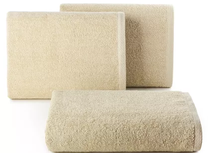 Ręcznik bawełniany 50x100 GŁADKI 1 jednokolorowy beżowy