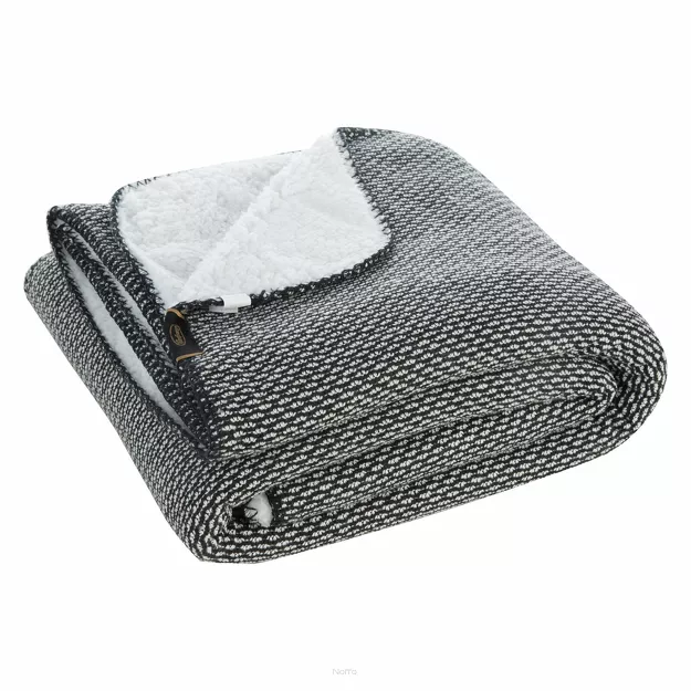 Koc 150x200 PANDA czarny biały dwustronny niezwykle miękki