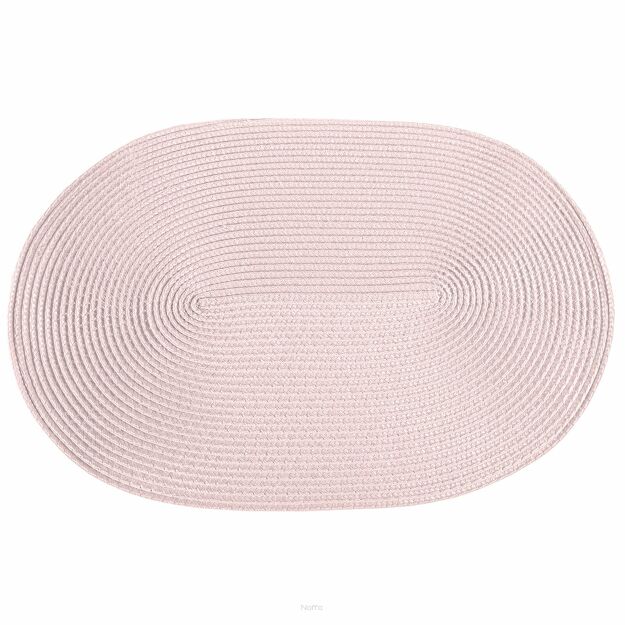 Podkładka dekoracyjna 30x45 JUDY 2 pudrowa owalna pleciona