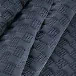 Narzuta welwetowa 170x210 SOFIA 4 granatowa pikowana w dużą gęstą jodełkę - 2