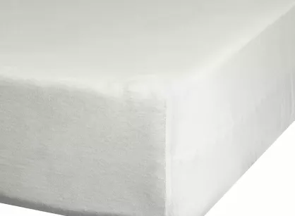 Prześcieradło z bawełny jersey 3 z gumką kremowe 120x200