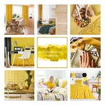 Zasłona na przelotkach 135x250 CARLO zaciemniająca miodowa jednokolorowa strukturalna - 14