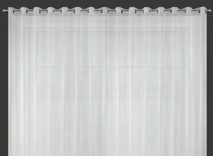 Firana gotowa na przelotkach 350x250 ALEXA biała z połyskiem Design 91