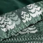 Pościel świąteczna 220x200 CLOVER ciemno zielona biała wzór świąteczny z bawełny renforce - 3
