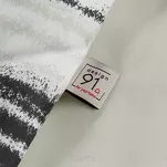 Pościel z mikrowłókna 160x200 VERANO 3 biała grafitowa wzór w pasy Design 91 - 9